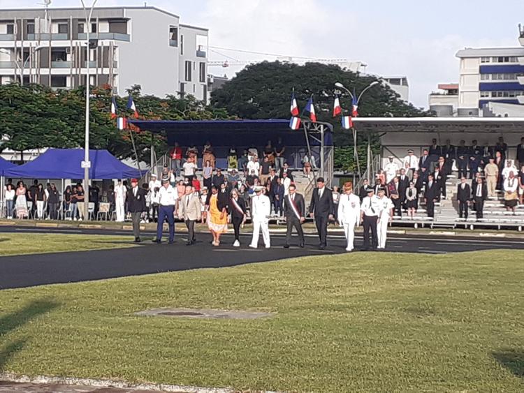 Commémoration ce matin devant le monument aux morts de la place Bir Hakeim à Nouméa