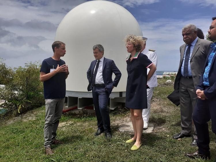 Visite ministérielle: Gérald Darmanin dans les locaux de Météo France NC