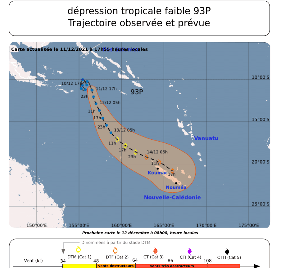 Phénomène météo en approche