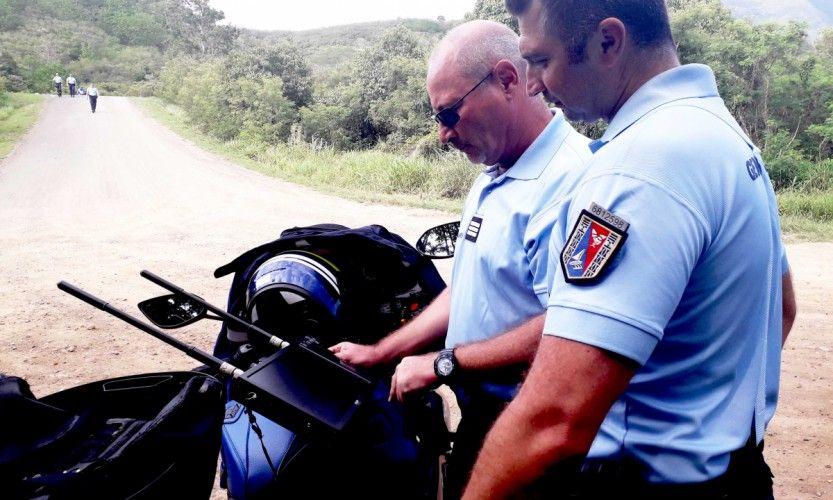 Contrôle routier sur la RT1