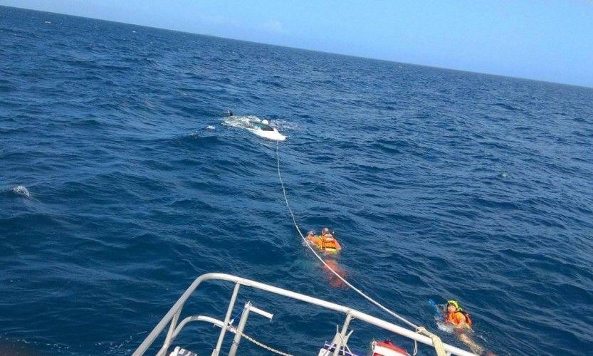 Sauvetage en mer de 6 personnes.