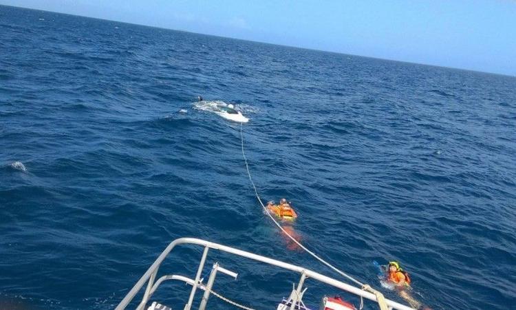 Sauvetage en mer de 6 personnes.