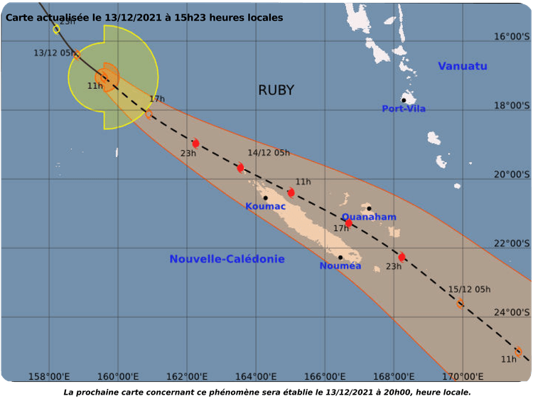 Alerte cyclonique niveau 2 à partir de 20h au Nord et 23h au Sud et aux Iles