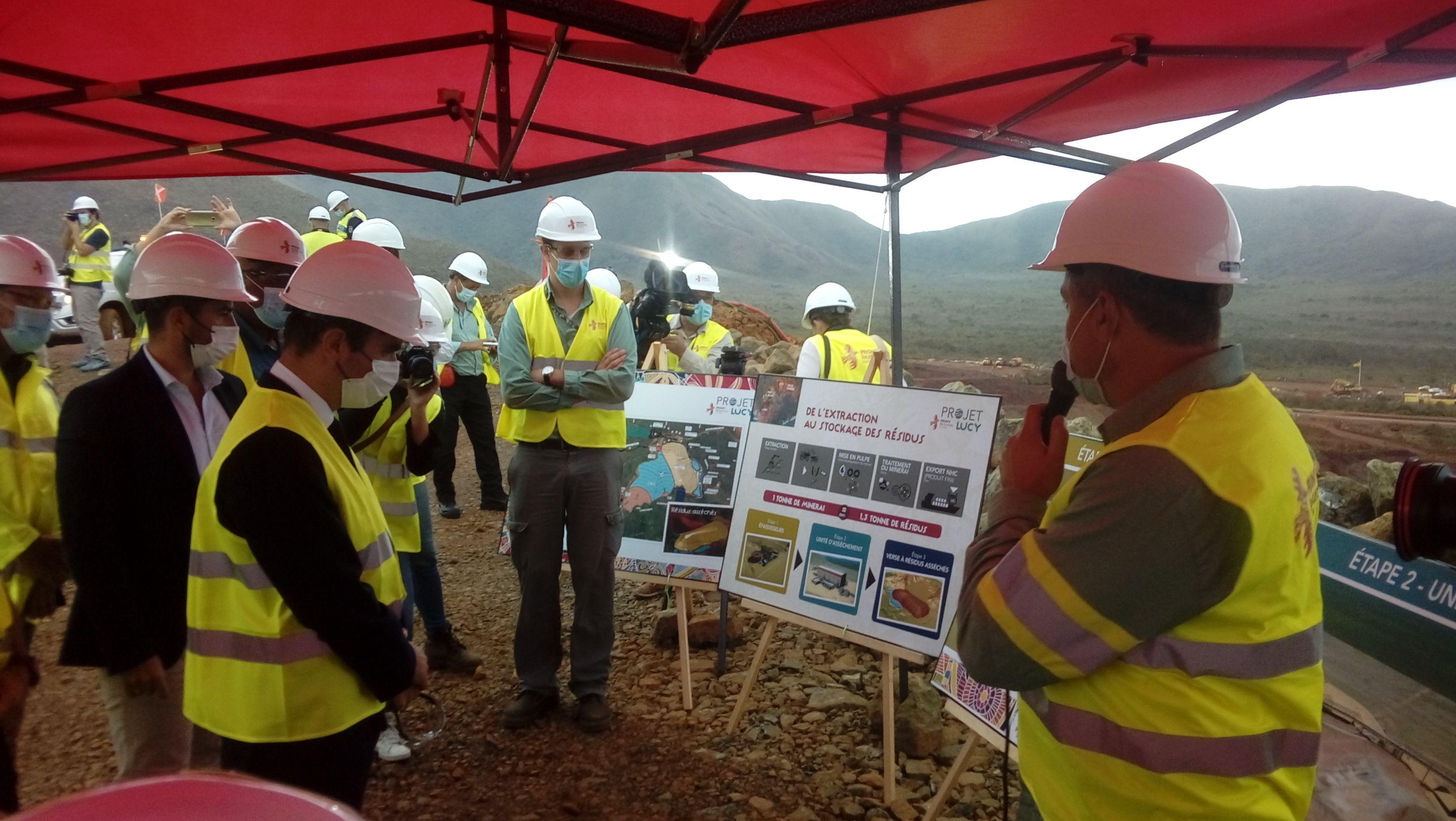 Sébastien Lecornu en visite sur le chantier du projet LUCY