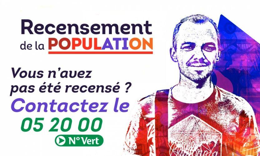 Recensement. Le numéro vert actif